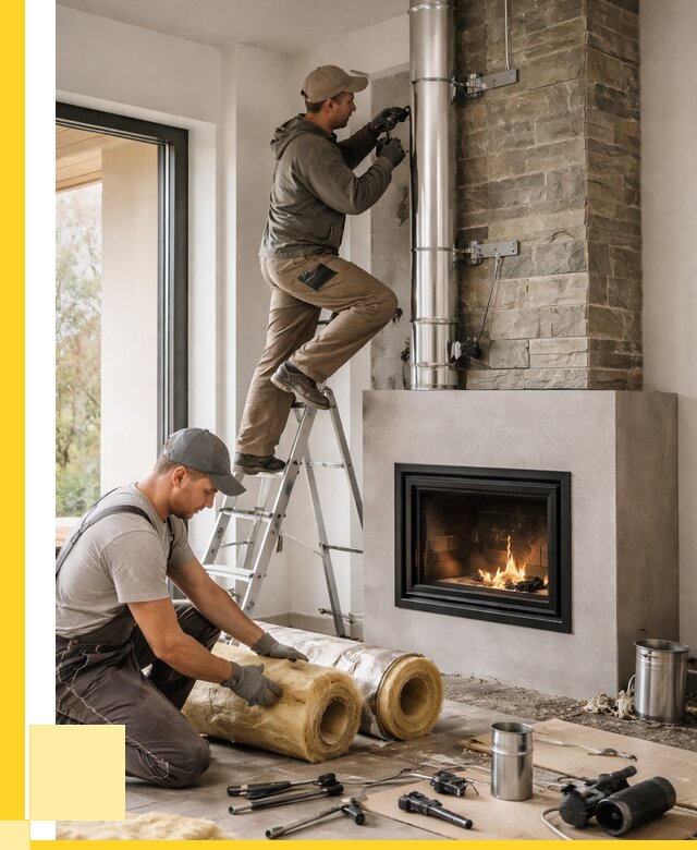 Монтаж дымоходов для каминов в Мариинске от 15297 р. ЭриданМрн