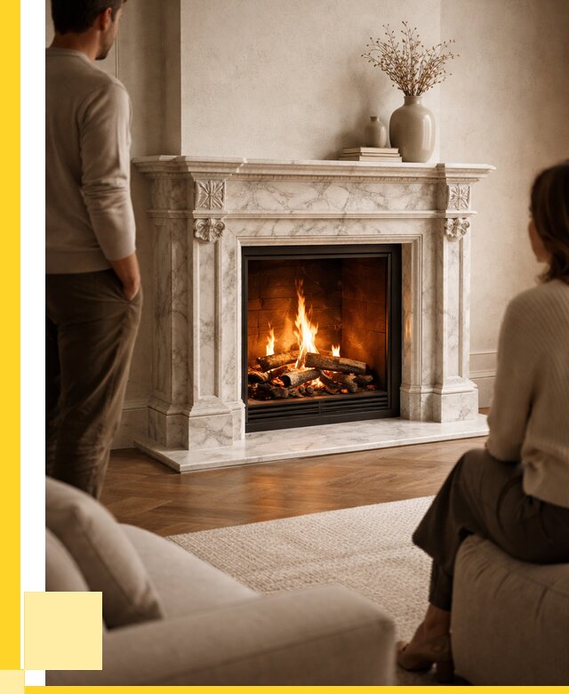 Мраморные камины под ключ в Мариинске от 254950 р. | ЭриданМрн