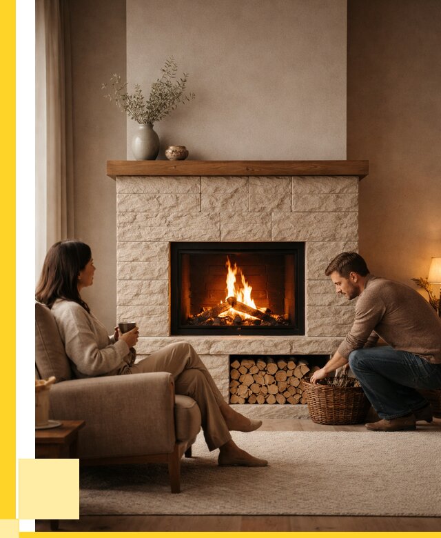 Камины для дома в Мариинске под ключ от 152970 р. | ЭриданМрн