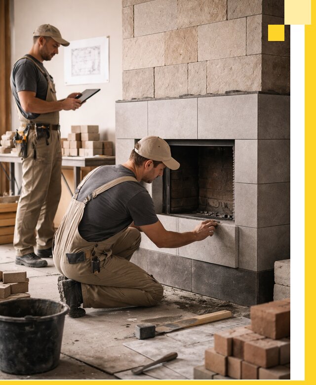 Индивидуальные проекты каминов и каминных систем в Мариинске