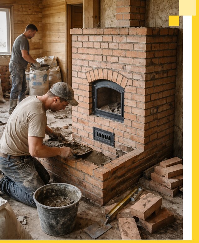 Профессиональное строительство печей в Мариинске под ключ