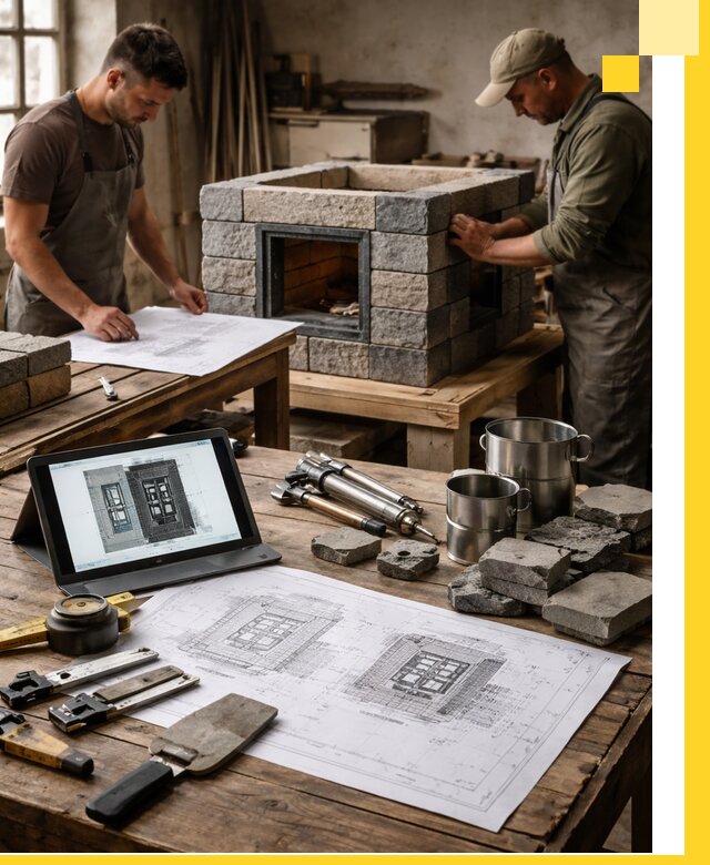 Разработка проектов печей с согласованием и монтажом в Мариинске