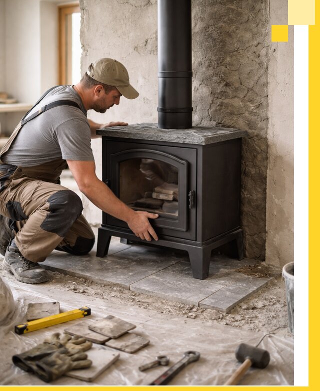 Профессиональный монтаж печей и каминов в Мариинске под ключ