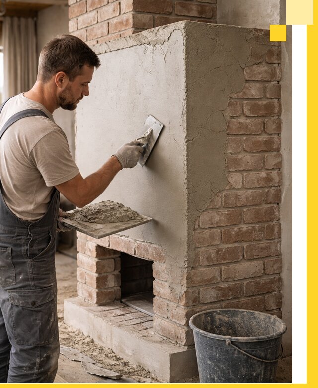 Отделка печей и облицовка каминов в Мариинске под ключ