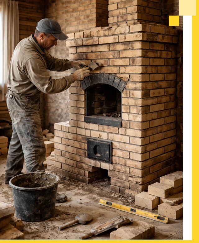Кирпичные печи под ключ в Мариинске: проектирование и кладка