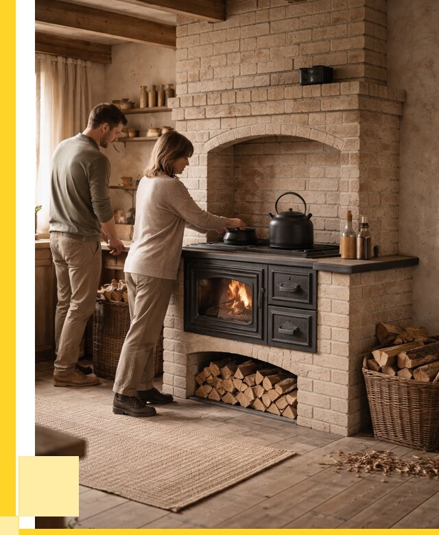 Печи с плитой в Мариинске от 45891 р. | ЭриданМрн — кирпичная печь