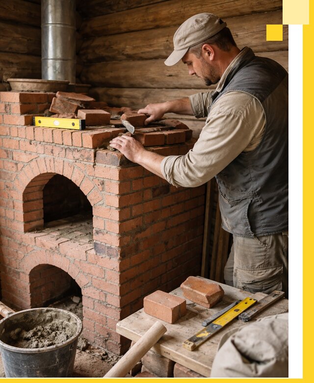 Изготовление и установка русских печей в Мариинске под ключ