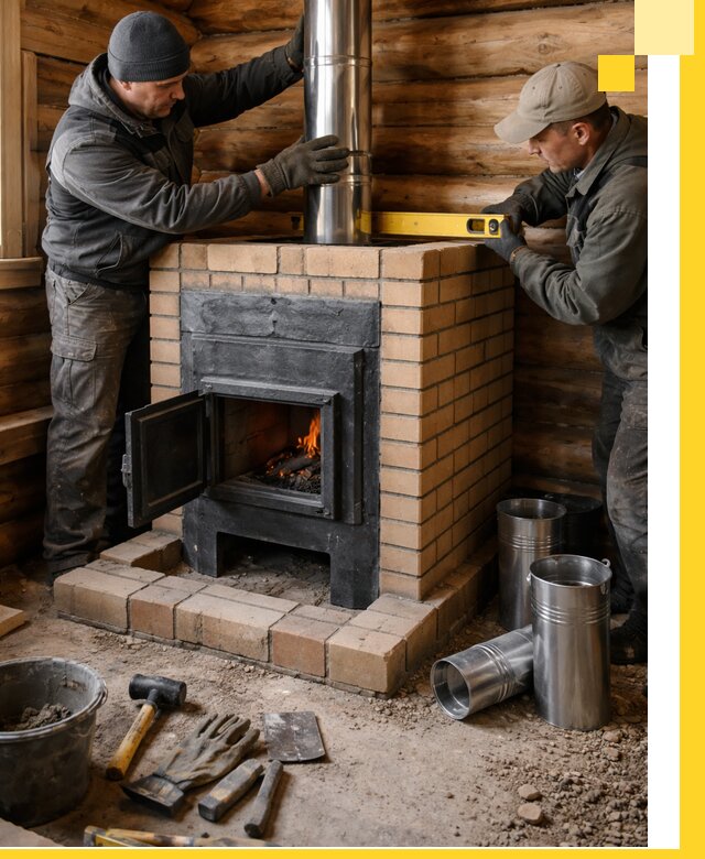 Проектирование, изготовление и установка банных печей в Мариинске