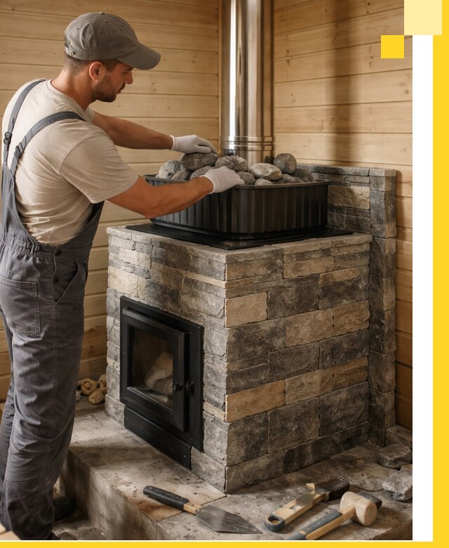 Печи для парной в Мариинске, производство, монтаж и обслуживание