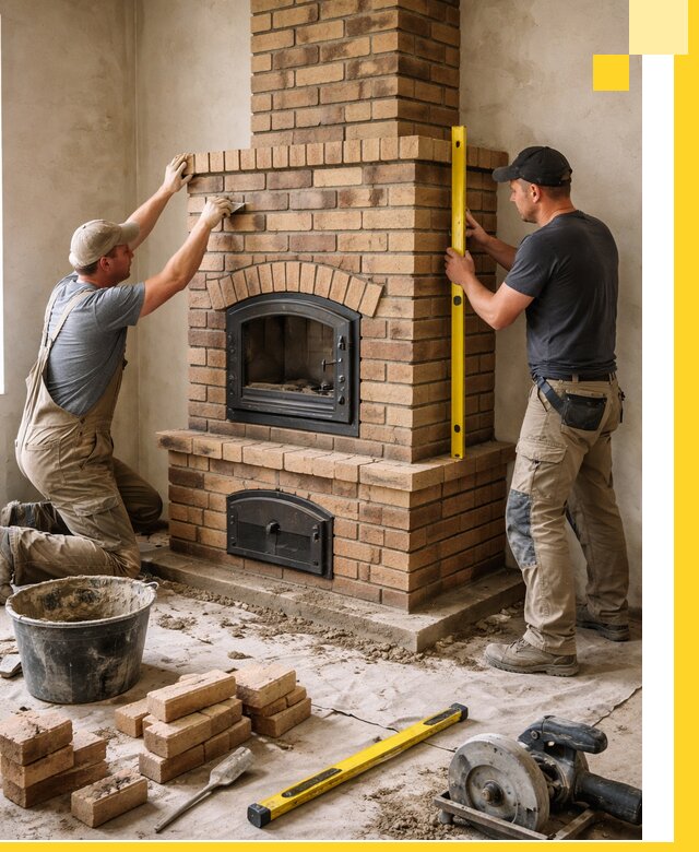 Продажа и установка печей и каминов для дома под ключ в Мариинске