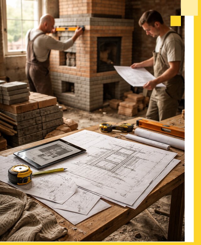 Проекты печей и каминов с индивидуальным дизайном в Мариинске