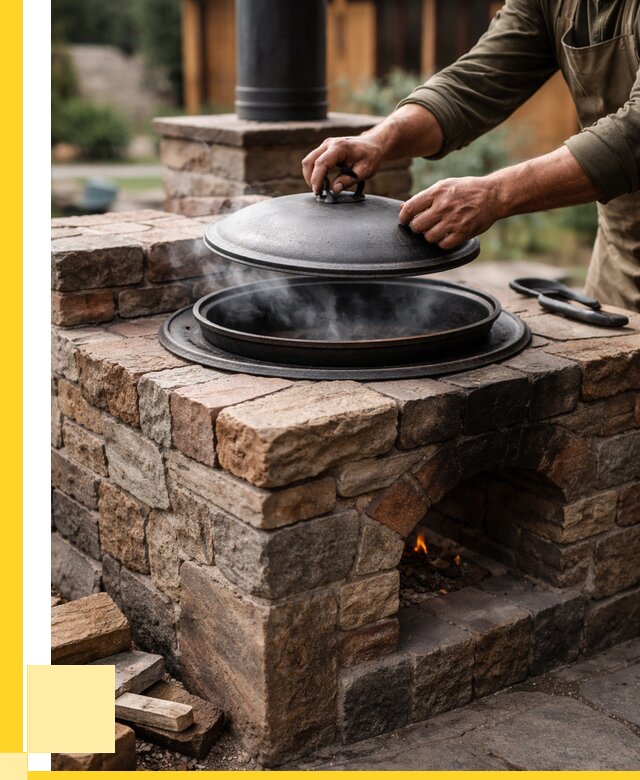 Печи для казана в Мариинске по цене от 18356 р. | ЭриданМрн