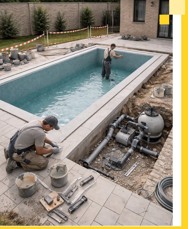 Строительство бассейнов под ключ в Мариинске: проекты и монтаж