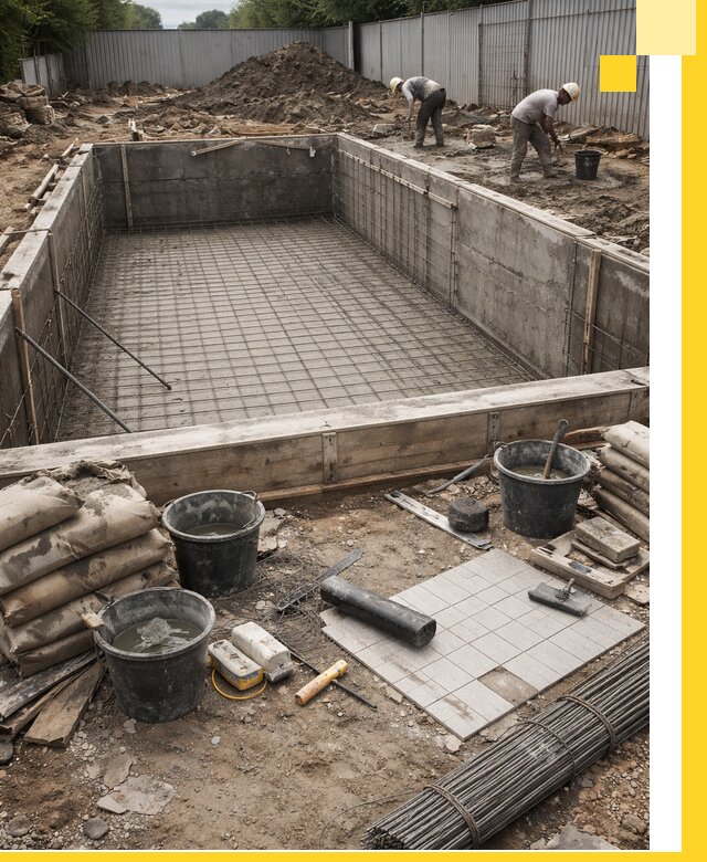 Строительство бассейнов под ключ в Мариинске, дизайн и монтаж