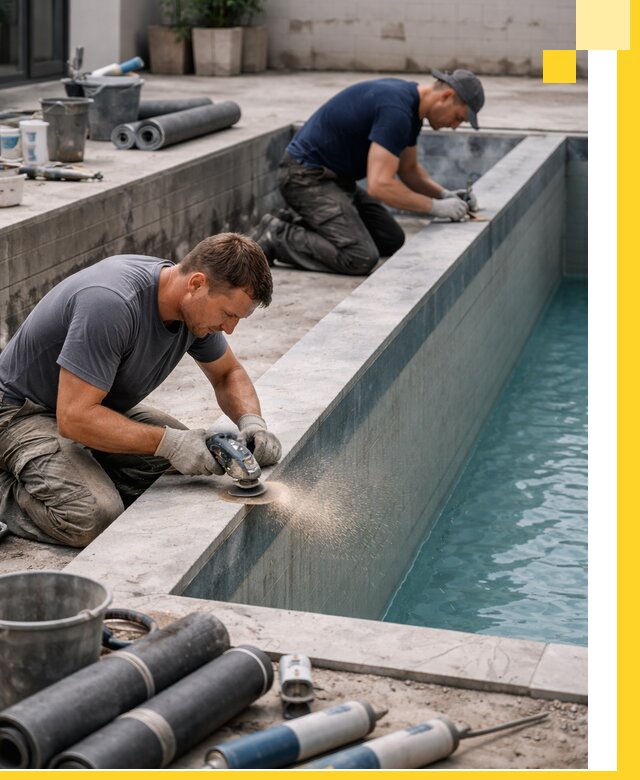 Профессиональный ремонт бассейнов под ключ в Мариинске