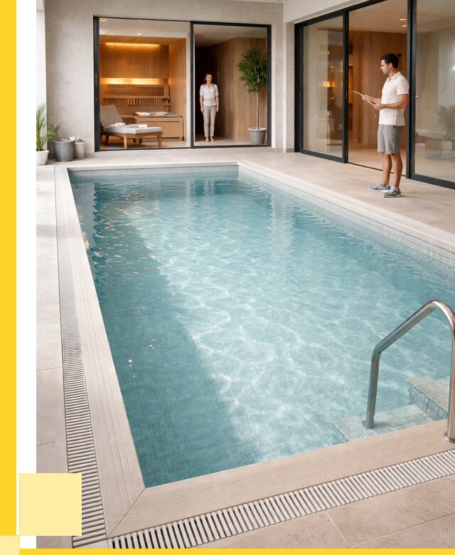 Отделка бассейна пленкой ПВХ в Мариинске от 3569 р. - ЭриданМрн