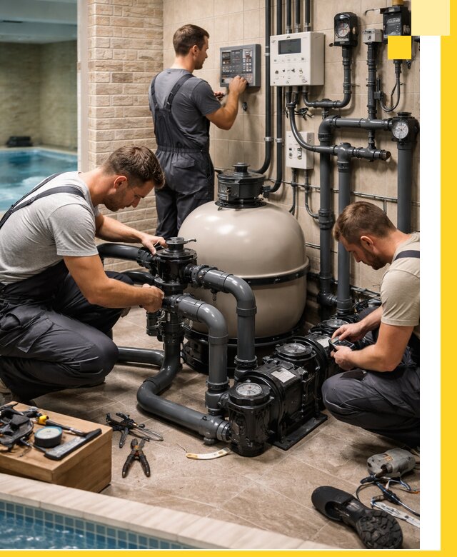 Комплексное оборудование для бассейнов под ключ в Мариинске