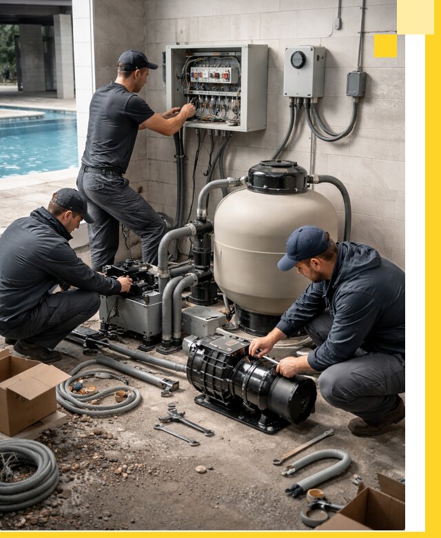 Профессиональный монтаж оборудования для бассейнов в Мариинске