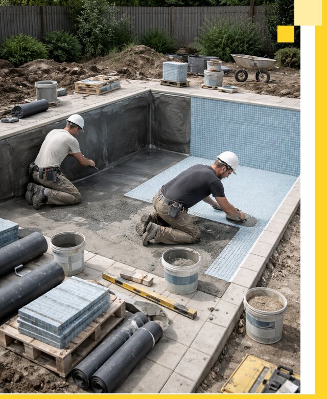 Проектирование и строительство стационарных бассейнов в Мариинске