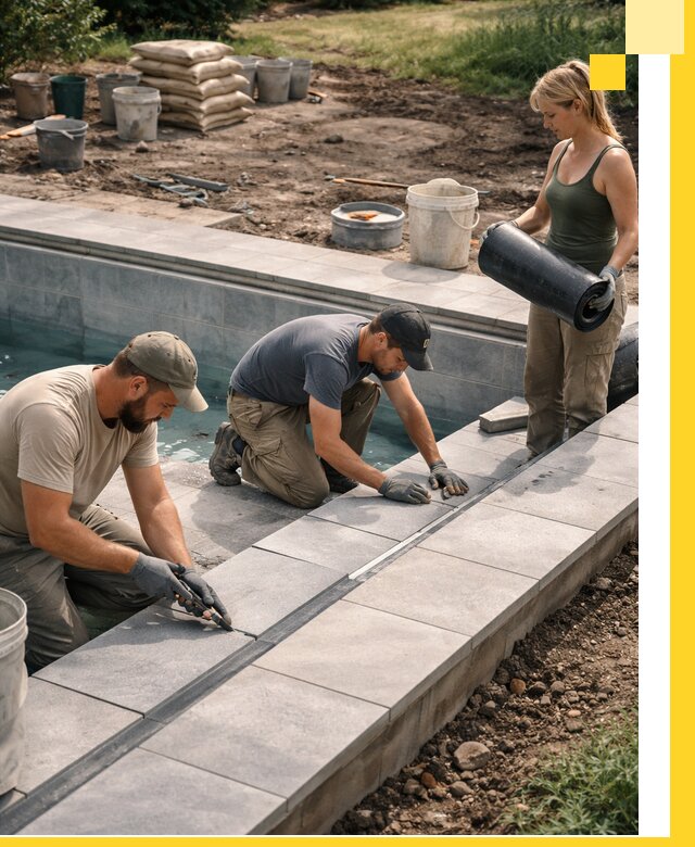 Строительство и монтаж уличных бассейнов под ключ в Мариинске