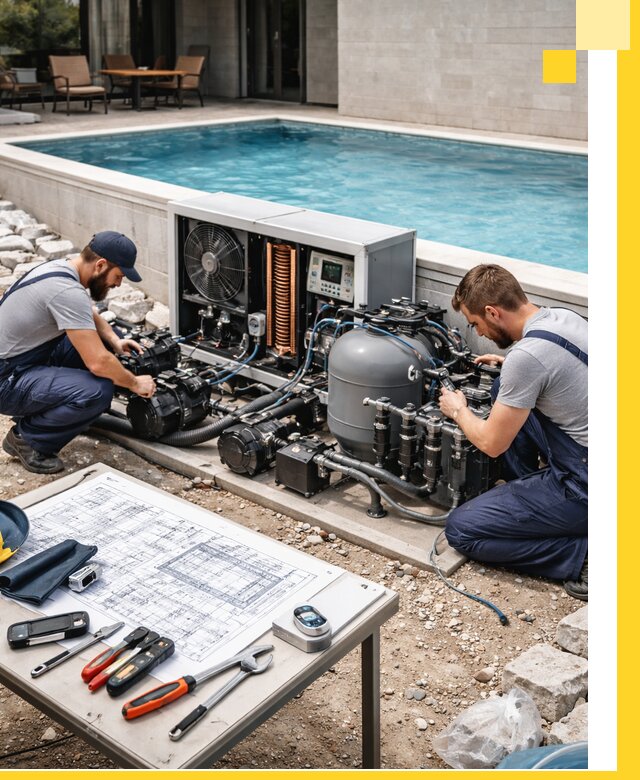 Проектирование и монтаж бассейнов с подогревом в Мариинске