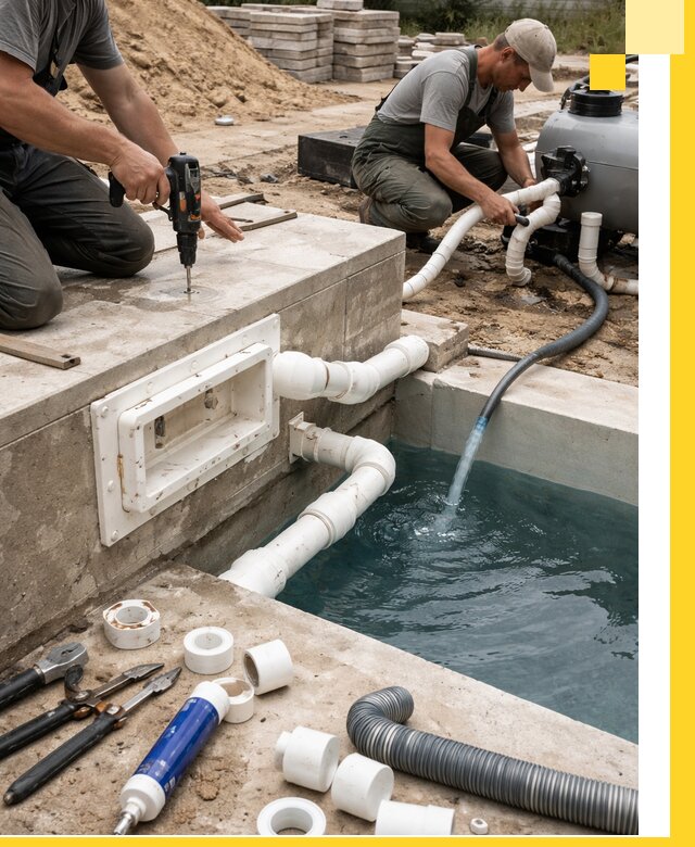 Строительство скиммерных бассейнов под ключ в Мариинске