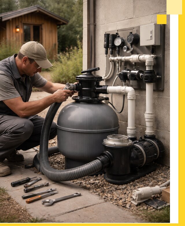 Продажа и монтаж фильтров и насосов для бассейнов в Мариинске