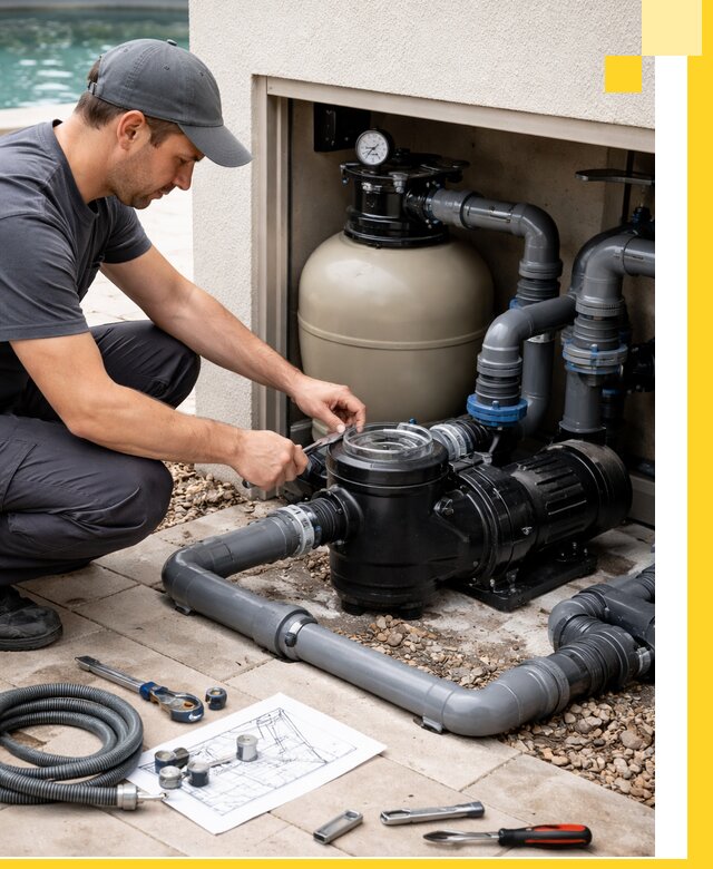 Поставка, монтаж и сервис насосов для бассейнов в Мариинске