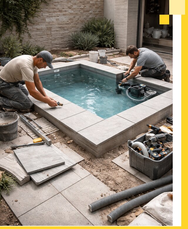 Мини бассейны под ключ в Мариинске, дизайн и установка