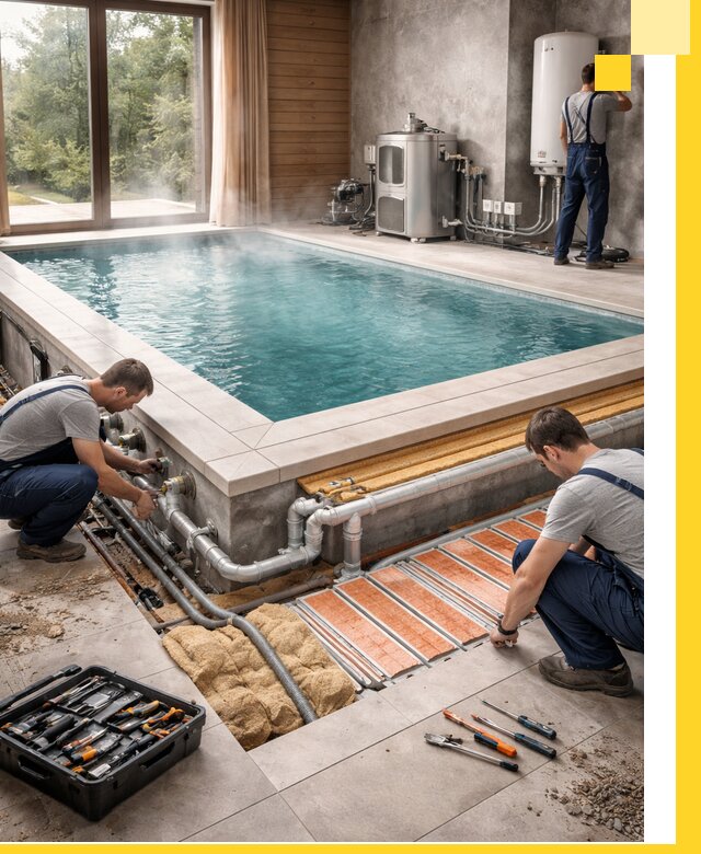 Проектирование и строительство тёплых бассейнов в Мариинске