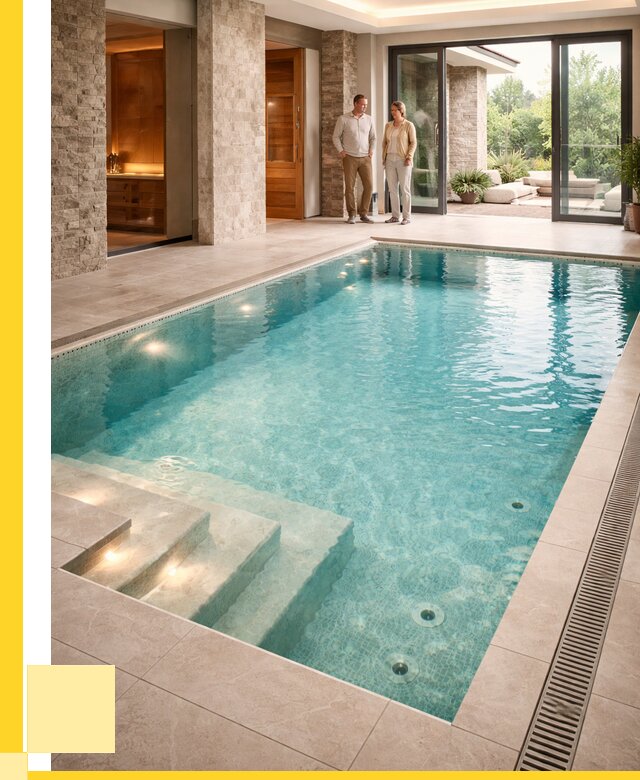 Бассейн во дворе в Мариинске: проект, отделка от 1223760 р. | ЭриданМрн