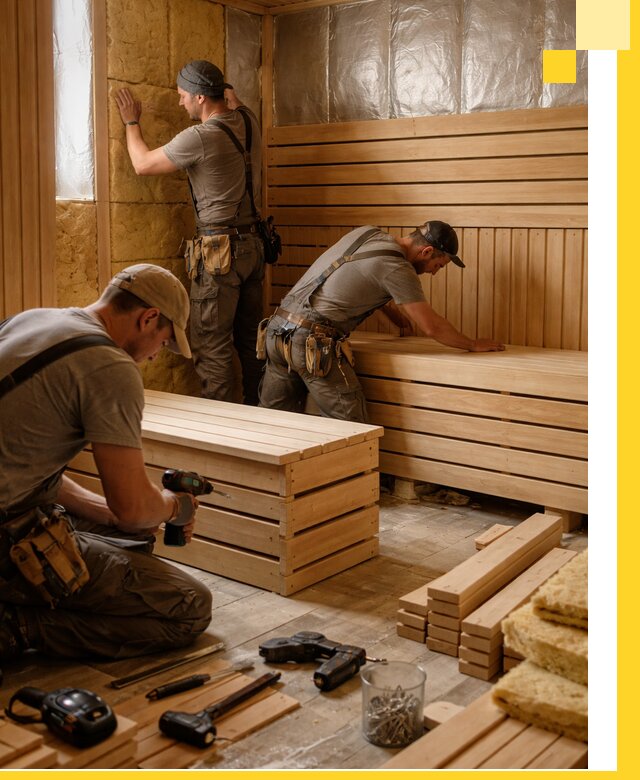 Профессиональное строительство саун под ключ в Мариинске