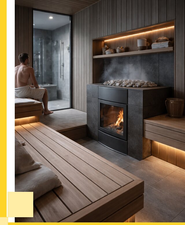 Проект сауны в частном доме в Мариинске от 35693 р. | ЭриданМрн