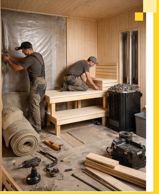 Проекты саун под ключ в Мариинске дизайн и строительство