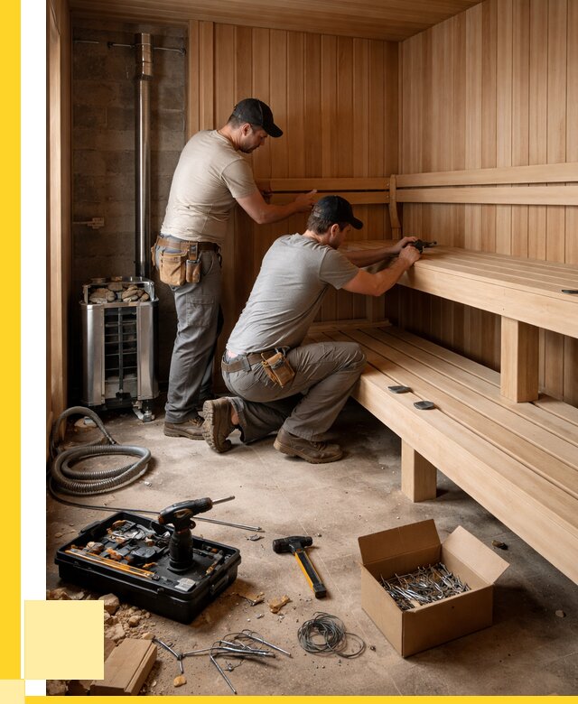 Монтаж саун под ключ в Мариинске от 122376 р. | ЭриданМрн