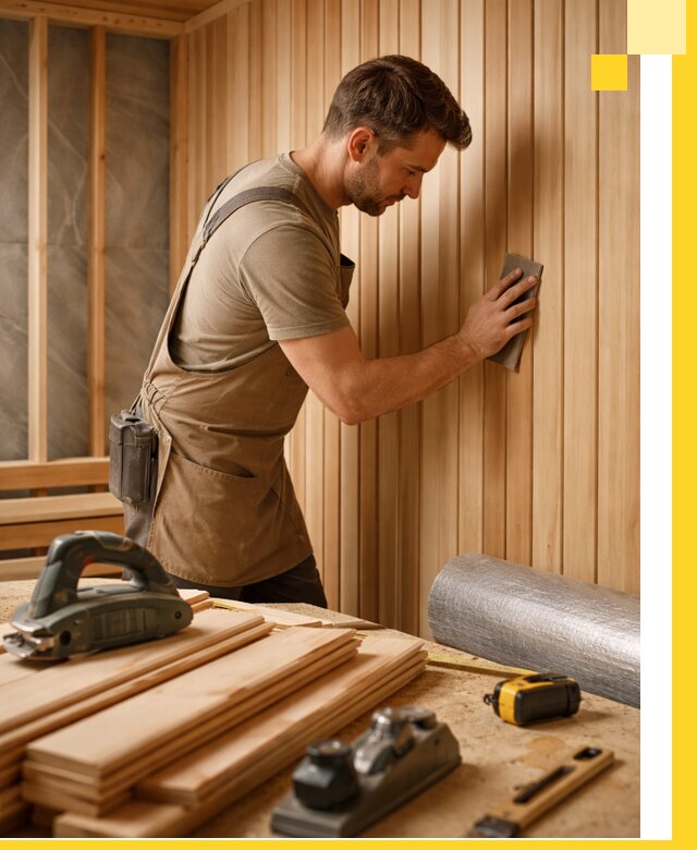 Профессиональная отделка саун и парных под ключ в Мариинске