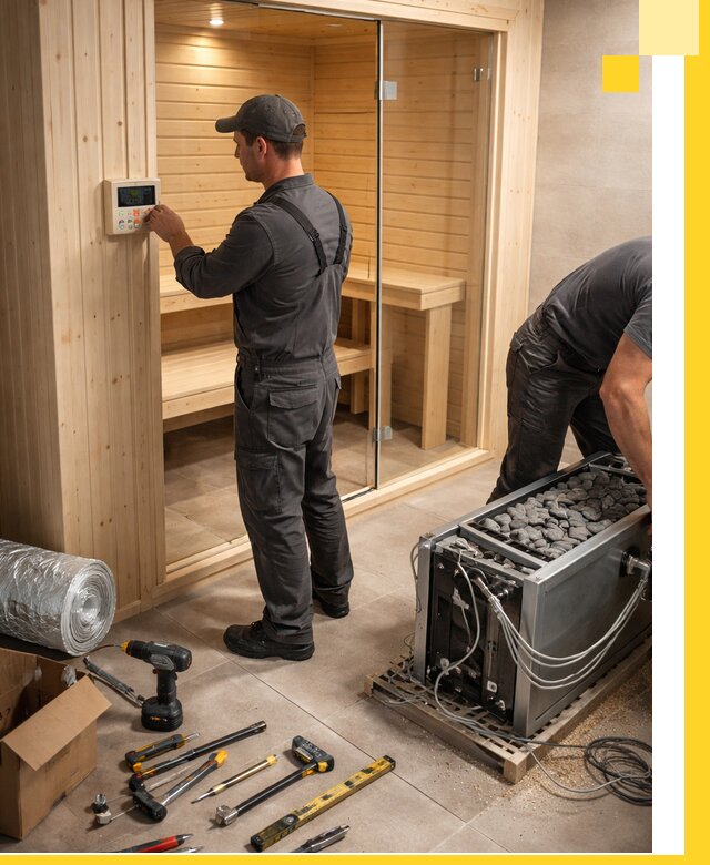 Поставка, установка и монтаж электрических саун в Мариинске