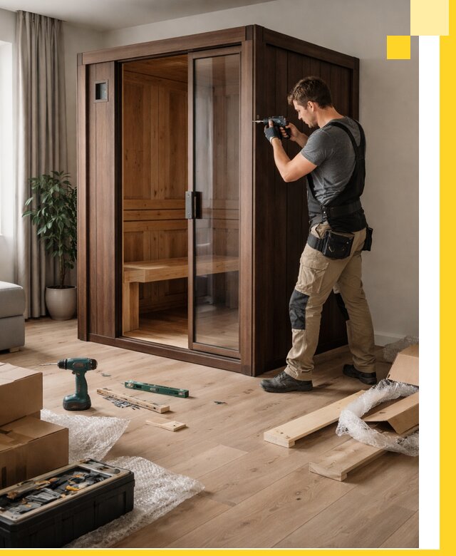 Установка и производство мини саун под ключ в Мариинске