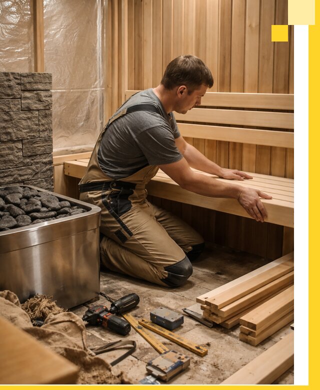 Сауны для дома под ключ с проектированием и монтажом в Мариинске