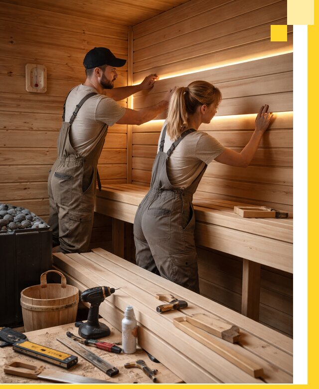 Дизайн саун и бань под ключ с индивидуальным проектом в Мариинске