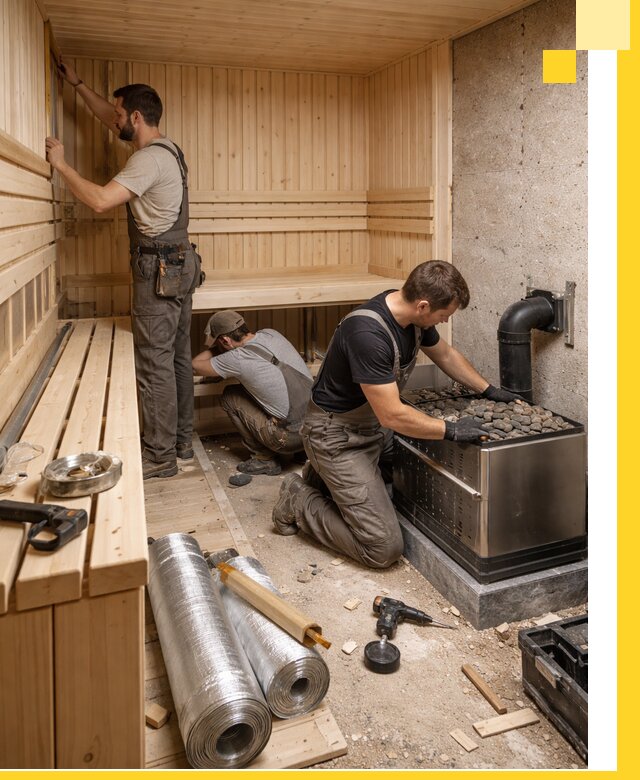 Индивидуальные сауны на заказ в Мариинске под ключ, проект и монтаж