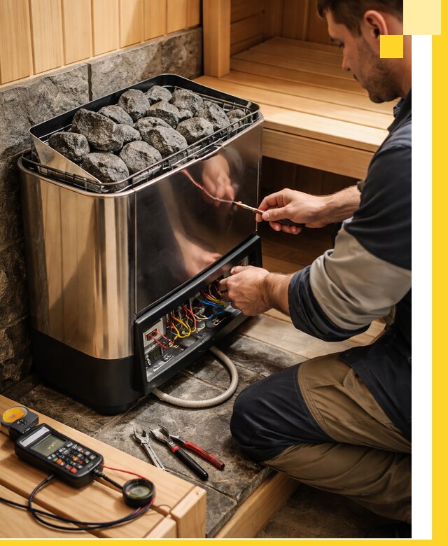 Продажа и установка электрокаменок для саун в Мариинске