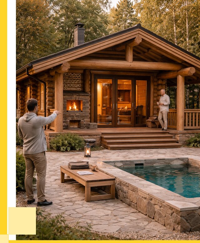 Проекты бань и хамам в Мариинске от 25495 р. | ЭриданМрн