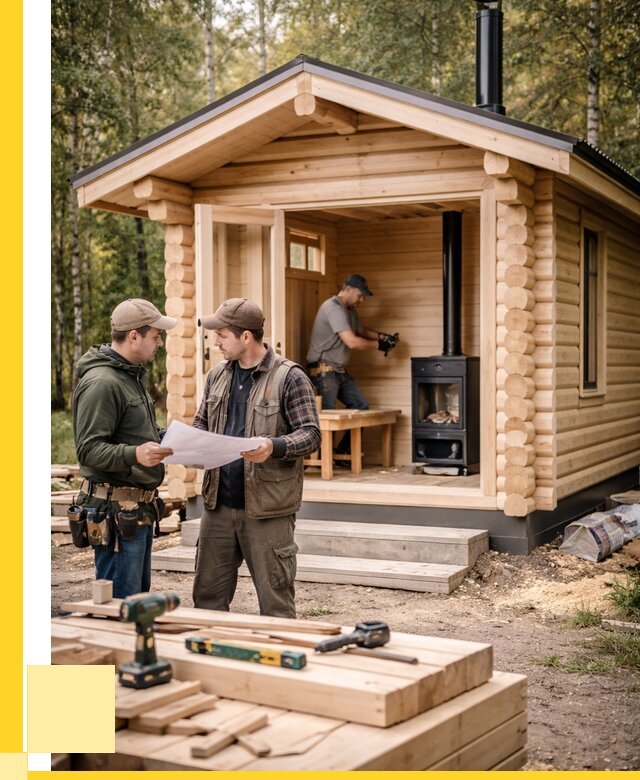 Монтаж бань под ключ в Мариинске — от 203960 р. | ЭриданМрн