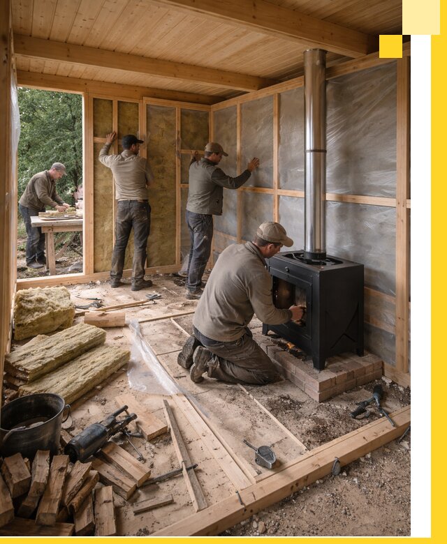 Профессиональный монтаж бань под ключ в Мариинске для дома