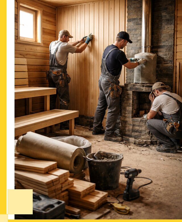 Ремонт бань под ключ в Мариинске от 45891 р. | ЭриданМрн