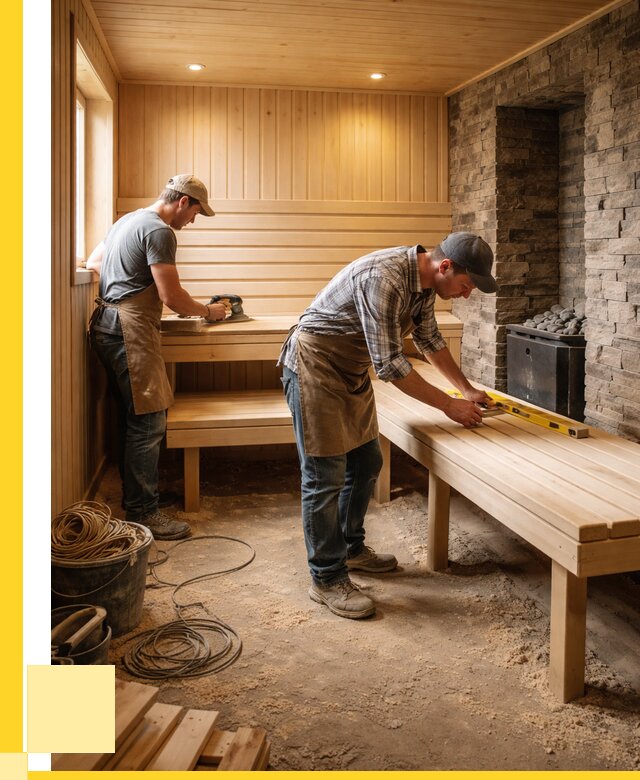 Отделка бани в Мариинске: внутренняя отделка от 3059 р. | ЭриданМрн