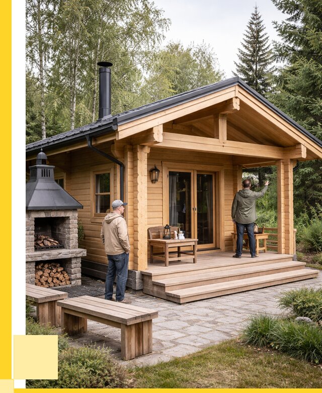 Деревянные бани под ключ в Мариинске от 458910 р. | ЭриданМрн