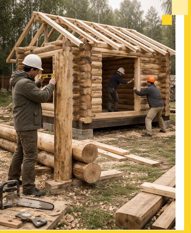 Строительство бань для дачи под ключ в Мариинске с доставкой и монтажом