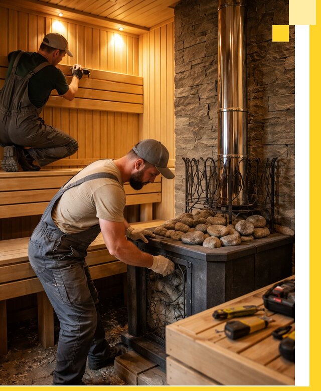 Комплексный дизайн бань, саун и зон отдыха в Мариинске